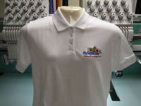 Embroidered Polo Ladies White - Custom Embroidery from Sunshine Designs